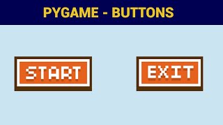 PyGame Beginner Tutorial in Python  Adding Buttons [upl. by Laikeze]