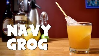 Navy Grog  How to Make the Classic Rum amp Honey Tiki Cocktail [upl. by Haldas]