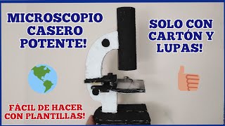 Como hacer un microscopio casero facil [upl. by Demahom]