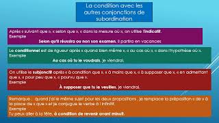 lexpression de la condition [upl. by Htaras934]