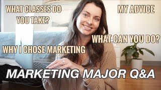 ADVICE FROM A MARKETING MAJOR GRAD  Why I Chose Marketing What Can You Do Classes  Marketing QampA [upl. by Stefan]