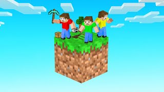 We SURVIVED With ONE BLOCK In Minecraft EP 1 [upl. by Meingoldas]