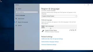 How To Change Keyboard Language In Windows 10 [upl. by Anid]