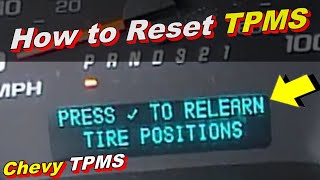 How to ReSet TPMS Tire Pressure Monitoring System  Short Version Quick and Easy [upl. by Adriene]