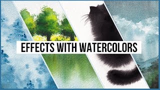 Create Special Effects With These Watercolor Techniques [upl. by Teyugn214]