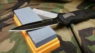 How to Sharpen a Knife Beginners Tutorial [upl. by Trebo]