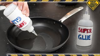 Will Super Glue Stick To A NonStick Pan [upl. by Pooh]