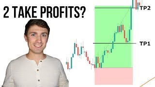 Forex Trading Strategy How to Use Multiple Take Profits 📈💭 [upl. by Gerkman321]