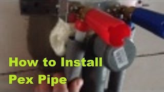 pex pipe installation [upl. by Iilek]