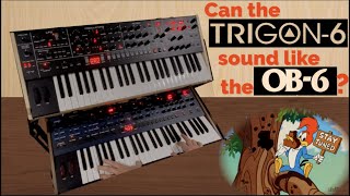 SEQUENTIAL TRIGON6 and OB6 synthesizerssound comparisons [upl. by Laynad180]