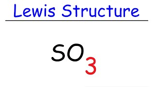 SO3 Lewis Structure  Sulfur Trioxide [upl. by Crofoot]