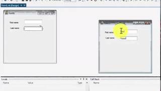 Visual Basic  Concatenating Firstname and Lastname [upl. by Crocker]