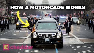 The Anatomy of the Presidential Motorcade  Cheddar Explains [upl. by Arorua]