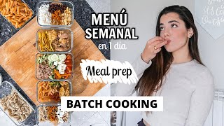 MEAL PREP Menú SALUDABLE para TODA la semana BATCH COOKING  Museecoco [upl. by Debarath]