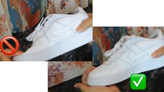 How to insert sneaker shields in Air Force 1 [upl. by Aleil616]