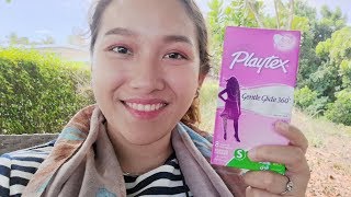 Tampon 101  How to Use Tampon ft PLAYTEX TAMPON [upl. by Erej]