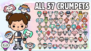 ALL CRUMPETS IN TOCA LIFE WORLD 2021  Toca Boca Crumpets  NecoLawPie [upl. by Soisanahta]