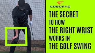 GOLF The Secret To How The Right Wrist Works In The Golf Swing [upl. by Dnaltruoc]