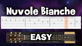 Ludovico Einaudi  Nuvole Bianche  Guitar tutorial TAB [upl. by Osner]