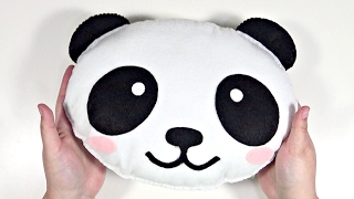 DIY Kawaii Peluche Cojín de Panda con fieltro FÁCIL [upl. by Lilybelle]