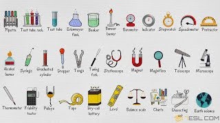 Laboratory Equipment Vocabulary Words List in English [upl. by Dloreg]