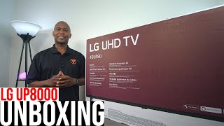 2021 LG UP8000 UHD 4K TV UNBOXING AND SETUP [upl. by Gram282]