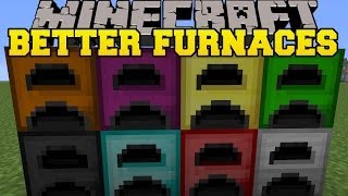 Minecraft BETTER FURNACES EXTREME HELL DIAMOND GOLD amp IRON Mod Showcase [upl. by Ahsekal]