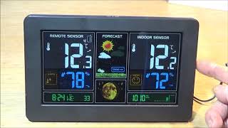 The Smart Digital Wireless Color LCD Barometric Weather Station [upl. by Vogeley136]