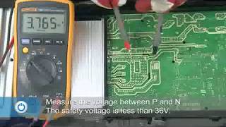 Safety Voltage Test Inverter Mini Split AC  CooperampHunter [upl. by Nwahsor]