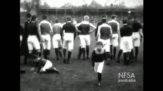 Earliest surviving Australian Rules footage 1909 VFL Grand Final South Melbourne vs Carlton [upl. by Aeniah]