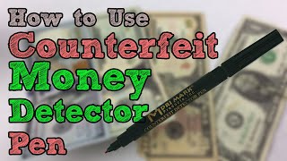 How to Use a Counterfeit Detection Pen  Marker [upl. by Nattirb400]