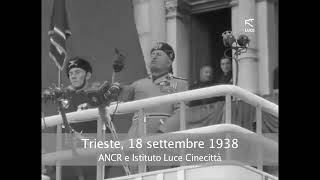 Il discorso di Mussolini a Trieste del 18 settembre 1938 [upl. by Twyla100]