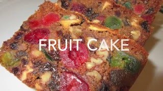 FRUIT CAKE  How to make FRUITCAKE Recipe [upl. by Buerger]