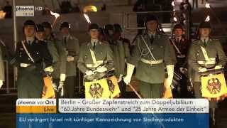 Großer Zapfenstreich „60 Jahre Bundeswehr“ [upl. by Boykins372]