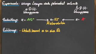 Q 11 Mutarotation bei der Glucose [upl. by Ididn326]