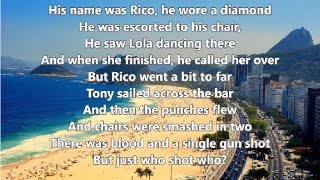 Copacabana  Barry Manilow  Lyrics [upl. by Ahsiniuq]