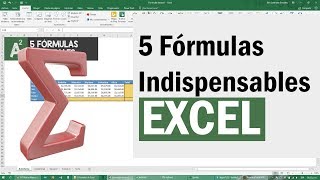 5 Fórmulas de Excel indispensables para tu Trabajo [upl. by Carrissa]