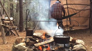 CAMP COOKING  Dutch Oven Beef Stew  Cast Iron Wednesday [upl. by Bloem]