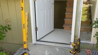 Jeld Wen Front Door Installation  Really crappy products and craftsmanship PART 1 [upl. by Imelda]