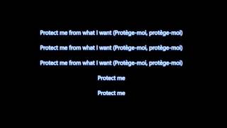 Placebo  protège moi lyrics [upl. by Nahtanoj]