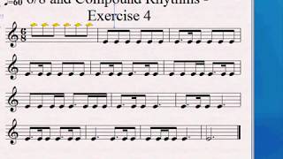 68 time signature  How to read compound rhythms  Improved version [upl. by Rosetta695]