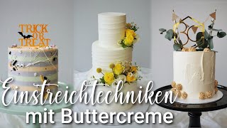 👏🏼Torte einstreichen mit verschiedenen Buttercreme Techniken [upl. by Malti]