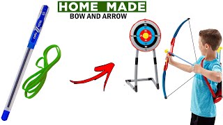 how to make arrow and bow at home  how to make archery bow and arrow at home [upl. by Jadd]