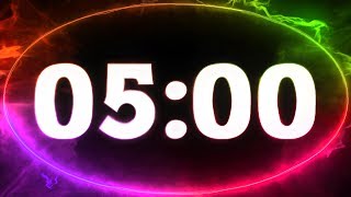 5 min COUNTDOWN TIMER  v 712  with sound 4K [upl. by Ilan]