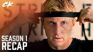 Cobra Kai Season 1 Recap Ralph Macchio William Zabka [upl. by Ecnerual]