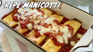 Crepe Manicotti Recipe [upl. by Hewet]