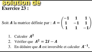 Exercice sur les matrices [upl. by Tiphany]