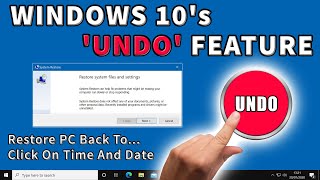 SYSTEM RESTORE WINDOWS 10 Restore your PC to an earlier time and date [upl. by Kaiser819]