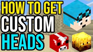 How To Get Custom Mob amp Player Heads  Minecraft Bedrock Edition [upl. by Paulie]