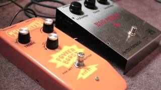 EHX Big Muff and Colorsound Power Boost Tone Tutorial [upl. by Kandy]